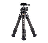 XILETU Lightweight Stable Carbon Fiber Tripod w 360° Rotation Detachable Ball Head Mini Tabletop Stand for Digital Cameras DSLRS
