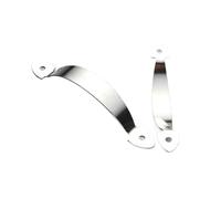 XILEUDUOD Stainless Steel Handle 4 PC Stainless Steel Handles Closet Cabinet Closet Drawer Solid Curved Simple Bow Peach Handle Handles(6 inch)