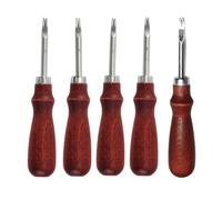 XILEWHZF Leather Edge Scraping DIY Craft Tool for Handmade Leather Grooving Tool, Leather Edge Scraping, Beveling Leather Stripping Tool 2 Sizes (0.8 mm,1mm,1.2mm,1.4mm,1.6mm)