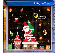XiLi Joy Christmas Decor Stickers Vinyl Christmas Stockings Gifts Bells Window Decal for Home Shopwindow Nursery Kids Room - SDLW4