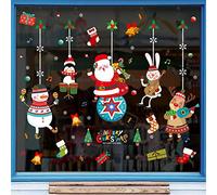 XiLi Joy Christmas Decor Stickers Vinyl Christmas Stockings Gifts Bells Window Decal for Home Shopwindow Nursery Kids Room - SDLW5