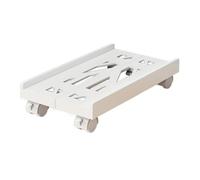 Xilin-872 CPU Stand Adjustable PC Stand, Mobile PC Tower Stand with 4 Caster Wheels, PC Floor Cart for Home Office and Under Desk Use Computer Tower Stand(White)