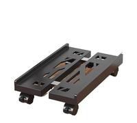 Xilin-872 CPU Stand Black White Mobile CPU Stand Adjustable Cpu Tower Stand with 4 Caster Wheels Under Desk Holder Ventilated PC Mainframe Rack Computer Tower Stand(Black)