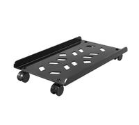 Xilin-872 CPU Stand CPU Steel Rolling Stand, Mobile PC Tower Cart with Locking Caster Wheels, Ventilated Floor CPU Holder for Home Office Computer Tower Stand(Black)