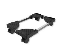 Xilin-872 CPU Stand Floor PC Tower Stand Cart, Mobile Adjustable CPU Holder with Rolling Caster Wheels, PC Riser fit Most PC Case Computer Tower Stand(Black)