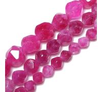 Xilitata Red Tourmaline Stone Faceted Beads, 10mm, 36pcs/Strand, Unique Loose Natural Stone Beads.for Creating Elegant Bracelet Necklaces Jewelry supplys, Catch The Light for Dazzling Sparkle DIY.