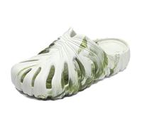 XILIWUS Variegated Monstera Shoes, 2024 New Thick Sole Comfortable House Slippers for Nature Lovers, Beige B, 41/42.5 EU