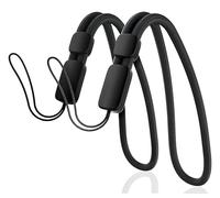 XILIYAI 2 Pack Hand Wrist Strap Lanyard, Adjustable Black Nylon Hand Wrist Straps Wrist Strap for Mobile Phone Case Holder, Camera, Key, AirPods Pro, Camera, Key, GoPro, USB Drive, Ski Glove