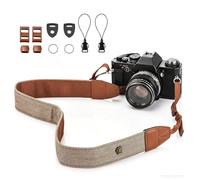XILIYAI Camera Neck Strap, Cotton Woven Camera Strap Adjustable Camera Strap for Camcorder,and Nikon,Canon,Sony,Minolta,Panasonic,SLR,DSLR Digital Binoculars Video(Khaki)