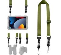 XILIYAI Universal Shoulder Strap Comfortable for iPad Strap Nylon Neck Lanyard for iPad/Samsung Tablet Case,Camera Crossbody Laptop Binocular Luggage Bag (Green Adjustable Neck Strap)