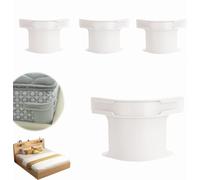 xiluliubaiw Bed Sheet Holder With Lock Strips, Removable Fitted Sheet Corner Holders, 4 Pieces Heavy Duty Bed Sheet Fasteners, Bed Sheet Clips Non-Slip For Mattress Protectors, Blankets, Bedding