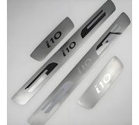 XILUOWUDI 4PCS Car Door Sill Protective, Stainless Steel Car Scuff Plate for Hyundai i10 III 2023 2024, Threshold Plate Sticker, Door Entry Guards Sill, Car Accessories