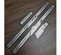 XILUOWUDI 4PCS Car Door Sill Protective, Stainless Steel Car Scuff Plate for Mustang Mach-E 2021-2023 2024 2025, Threshold Plate Sticker, Door Entry Guards Sill, Car Accessories