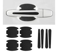 XILUOWUDI 8PCS Car Door Handle Protector Film Auto Paint Guard Sticker for Peugeot E-3008 E-5008 GT Allure 2024 2025 Scratch Protective Covers Accessory, Carbon Fiber