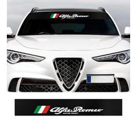 XILUOWUDI Car Front Window Shade Decorative Sticker for Alfa Romeo Giulia (952) 2016-2022, Windshield Banner Stickers Sunscreen Vinyl Decal Auto Accessories