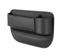 XILUOWUDI Car Seat Gap Storage Box Organiser for Porsche MACAN (Bj. ab 2014), Front Seat Side Pocket for Mobile Phones Cards Keys Sunglasses,Copilot Seat-Black