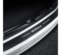 XILUOWUDI Rear Bumper Protector Car Door Sill Carbon Fiber Guard Trim Trunk Strip for Opel MOKKA Boot Sill Stickers Anti Scratch, Black
