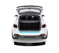 XILUOWUDI Rear Bumper Protector Car Door Sill Carbon Fiber Guard Trim Trunk Strip for VW POLO | 9N | BJ 2002-2007 2008 2009 Boot Sill Stickers Anti Scratch, Black