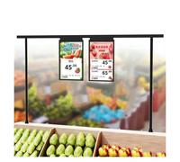 XILYZMO 10.1" Digital Price Tag Display Retail, Wi-Fi Electronic Shelf Label With Remote App Control, Full Color LED Advertising Screen For Grocery, 12V Powered Smart Signage(Single Screen x2)