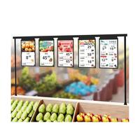XILYZMO 10.1" Digital Price Tag Display Retail, Wi-Fi Electronic Shelf Label With Remote App Control, Full Color LED Advertising Screen For Grocery, 12V Powered Smart Signage(Single Screen x5)