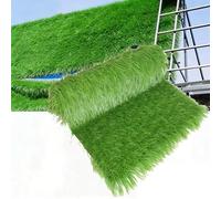 XILYZMO Artificial Grass, Thatch Grass Roof Mexican Straw Roll, Realistic Synthetic Thatch Roll, Patio Decor Grass Hay Bales For Tiki Bar Garden Patio(Green,7x1m/23.0x3.3ft)