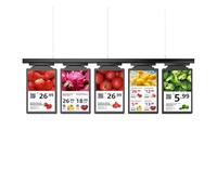 XILYZMO Digital Price Tags 10.2 Inch Electronic Shelf Label with Hanging & Standing Kits, Wi-Fi Remote Control Smart Signage Display, 12V Full Color LED Screen for Retail(A-Single Screen)
