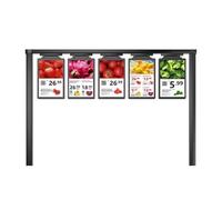 XILYZMO Digital Price Tags 10.2 Inch Electronic Shelf Label with Hanging & Standing Kits, Wi-Fi Remote Control Smart Signage Display, 12V Full Color LED Screen for Retail(B-Single Screen)