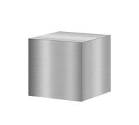 XILYZMO Floorstanding Pillars, Stainless Steel Buffet Table Food Risers, Square Pillar Accessories Display Stand, Corrugated Finish Gallery Display Cube For Party Wedding Floral(B,50x50x20cm)