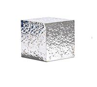 XILYZMO Floorstanding Pillars, Stainless Steel Buffet Table Food Risers, Square Pillar Accessories Display Stand, Corrugated Finish Gallery Display Cube For Party Wedding Floral(A,30x30x40cm)