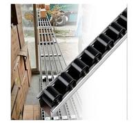 XILYZMO Heavy Duty Aluminum Flow Rail, Aiti-Static Roller Track Conveyor Slide Guide for Assembly Line Racking(Black,A-Long-1.1m)