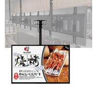 XILYZMO LED Backlit Menu Board, Retractable Between 50cm-100cm Illuminated Poster Display, Titanium Alloy Restaurant Wall Mounted Billboard For Restaurant Shops(90x60cm)