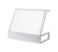 XILYZMO LED Card Display Stand, A3 Desktop LED Advertising Light Box, Magnetic Picture Frame Backlit Light Poster Frame, Plug-in Display Sign Holder For Bar Counter Restaurant Sho(White)