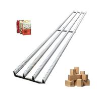 XILYZMO Modular Unpowered Material Handling, Chute Portable Cargo Transfer System ABS Wheels for Warehouse Flat Boards Plastic Crates(White,C-40x200cm)