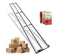 XILYZMO Modular Unpowered Material Handling, Chute Portable Cargo Transfer System ABS Wheels for Warehouse Flat Boards Plastic Crates(White,B-30x280cm)