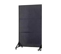 XILYZMO Mount Display Pegboard, Etal Pegboard Panels Tower, Pegboard Organizer Wall Control, With Pulley Floorstanding Art Display Stand, Extra Pieces Hooks For Tools Garage (Color : Black, Size : 1