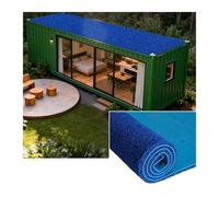 XILYZMO Outdoor Deadening Insulation Mat, with Self-Adhesive Roof Rain Silencer Pad, EVA Sheet Flame Retardant Noise AC Rain Cover for Metal Sheds Sunrooms Awnings(1.8x8m)