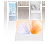 XILYZMO Wall Mount Elevator Bulletin Sign Holder， Network Version Digital Signage LCD Monitor, Android System 23.6inch With Audio Subway Kiosk Split Screen 7/24 Timer Switch(A-538X469mm)