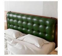 XILYZMO Watertight PU Material Upholstered Wall Panels, Backrest Positioning Support Upport Bolster Cushion, Reading Pillows Upholstered Headboard For Bedroom Living(Green,180x60x10cm)