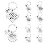 Ximalun 10 Pcs Thank You Gifts Appreciation Keyring Make a Difference Keyring Thank You Gifts for Colleague Employee Staff Appreciation Gifts for Nurse Teacher Mentor Coach Social Worker