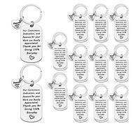 Ximalun 24 Pcs Thank You Gifts Employee Appreciation Gifts Keyring Thank You Gifts for Employees Staff Colleagues Employee of the Month Gifts Employee Work Anniversary Christmas BIrthday Leaving Gift
