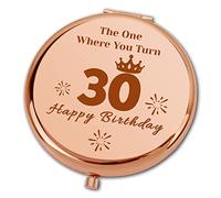 Ximalun 30th Birthday Gifts for Women The One Where You Turn 30 Happy Birthday Compact Mirror 30 Years Old Birthday Gifts for Bestie Friends Sister Daughter Granddaughter Niece Colleagues Girlfriend