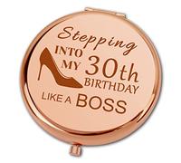 Ximalun 30th Birthday Gifts for Women Turning 30 Years Old Compact Makeup Mirror for Her 30 Years Old Birthday Gifts for Daughter Granddaughter Niece Friend Sister Wife Auntie