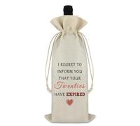 Ximalun 30th Birthday Wine Bag 30th Birthday Gifts for Women Men 30th Birthday Decorations Happy 30th Birthday Wine Bottle Bag for 30 Year Old Best Friend Sister Brother Boyfriend Girlfriend