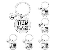 Ximalun 6 Pcs Boss Colleagues Gifts Keyring We Wouldn't be The Team That We are Without You Keyring Appreciation Gifts for Employee Team Colleague Thank You Gifts for Boss Manager Coach Team Leader