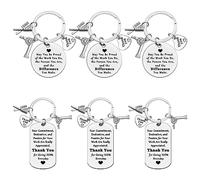 Ximalun 6 Pcs Hairdresser Gifts Hairdresser Keyring Hair Stylist Appreciation Gifts Cosmetologist Gift Thank You Gifts for Hair Dresser Stylists Barber Christmas Birthday Leaving Retirement Gifts