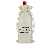 Ximalun 60th Birthday Gift for Women Decorative Wine Bag Gift Turning 60 Mum Dad Grandma Grandpa Husband Wife 60th Birthday Wine Bottle Bag Funny 60 Year Old Gifts for Friend Coworker