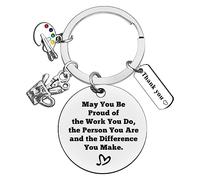 Ximalun Art Teacher Gifts Keyring Painter Artist Appreciation Gifts Art Student Gift Art School Graduation Gift Leaving Retirement Christmas Birthday Thank You Gift for Art Teacher