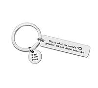 Ximalun Auntie Keyring Gifts This is What The World's Greatest Great Aunt Looks Like Keyring Best Aunt Ever Gifts Mothers Day Gifts for Auntie Christmas Birthday Gifts Auntie Gifts from Niece Nephew