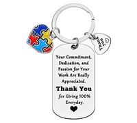 Ximalun Autism Awareness Gifts Keyring Autism Teacher Appreciation Gifts Special Education Teacher Gifts Christmas Birthday Leaving Retirement Thank You Gifts for ABA Therapist SPED Teacher's