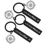 Ximalun Best Friend Keyrings Long Distance Friendship Gifts No Matter Where No Matter What No Matter When Keyring Set Graduation Christmas Birthday Gifts Friendship Keyrings for 3
